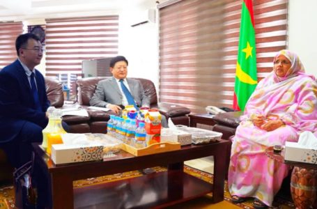 رئيسة جهة نواكشوط تستقبل سفير الصين