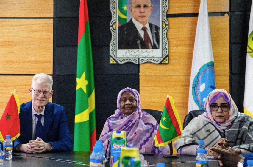  جهة نواكشوط تستقبل وفدًا رفييع المستوى من المنتخبين بالمملكة المغربية الشقيقة، برئاسة السيد عبد الوهاب الجابري، العامل المكلّف بقطب التعاون والتوثيق بالمديرية العامة للجماعات الترابية،