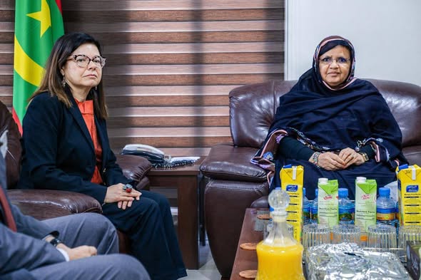  رئيسة جهة نواكشوط تستقبل سفيرة إيطاليا
